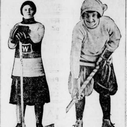 Deux étoiles féminines du hockey